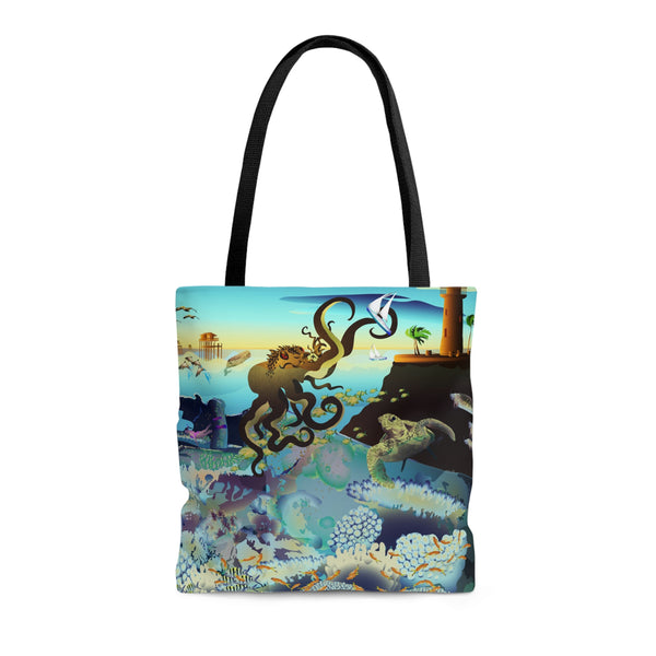 Above and Below Tote Bag
