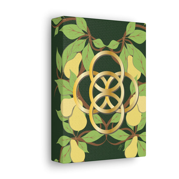 Five Golden Rings of Christmas  Canvas Gallery Wraps