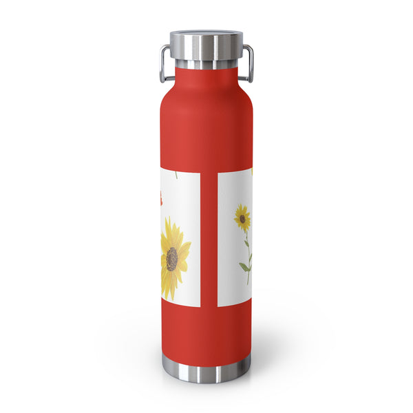Sunflower Faerie Copper Vacuum Insulated Bottle, 22oz