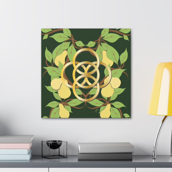 Five Golden Rings of Christmas  Canvas Gallery Wraps