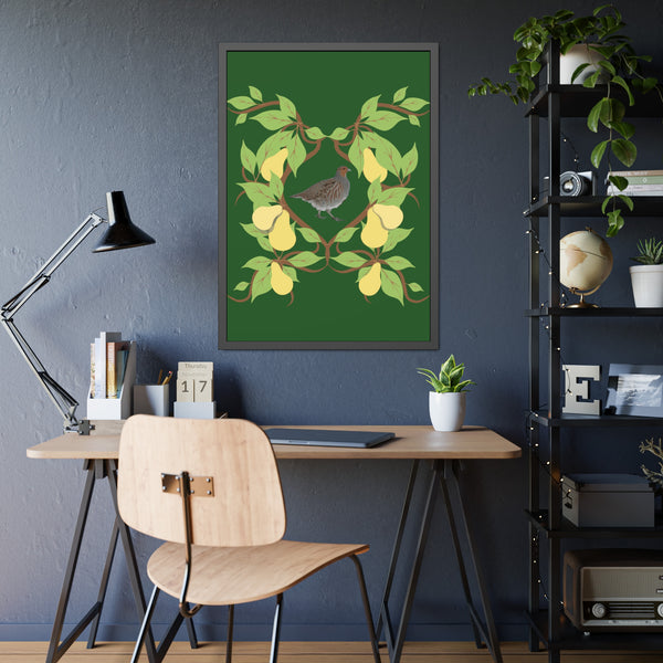 Partridge in a Pear Tree Framed Paper Posters