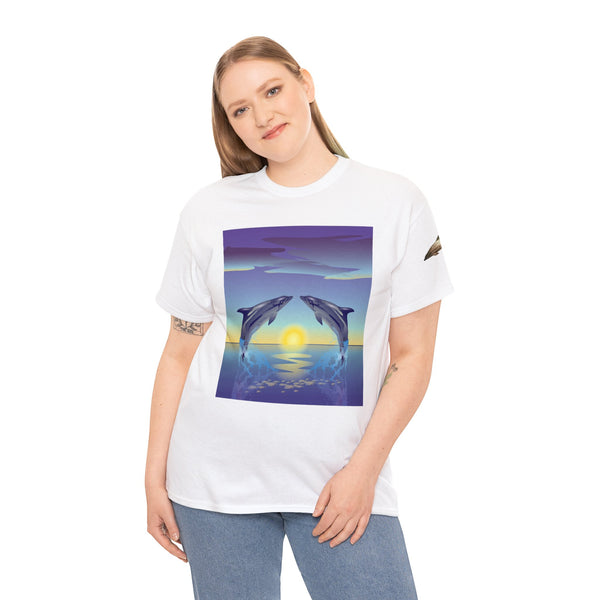 Dolphin Love Unisex Heavy Cotton Tee