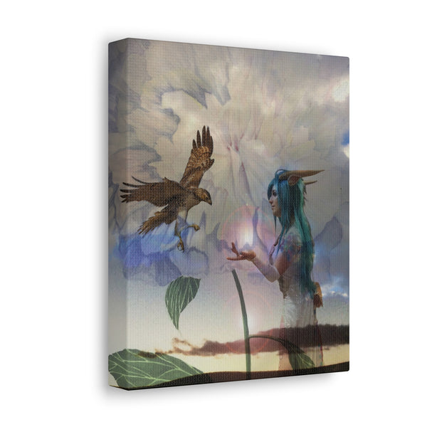 Hawk Goddess Canvas Gallery Wraps