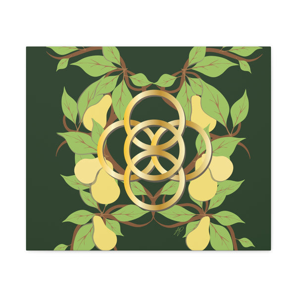 Five Golden Rings of Christmas  Canvas Gallery Wraps