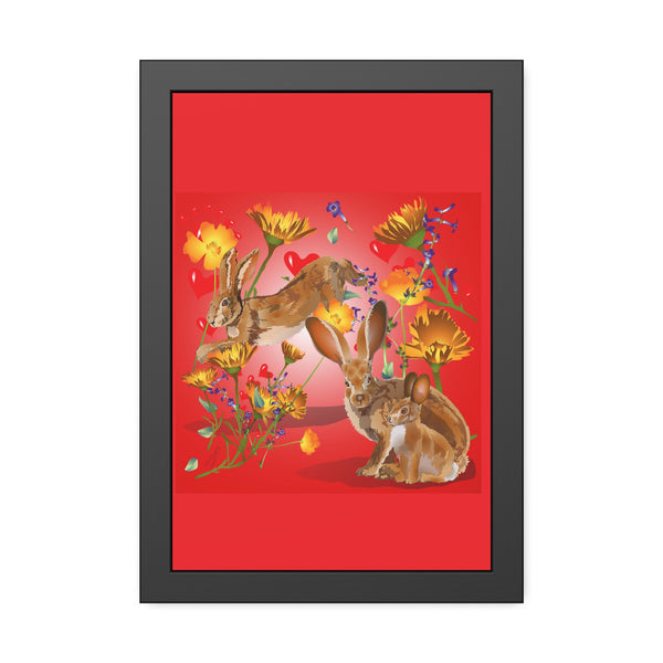 Jackrabbit Love Framed Paper Posters