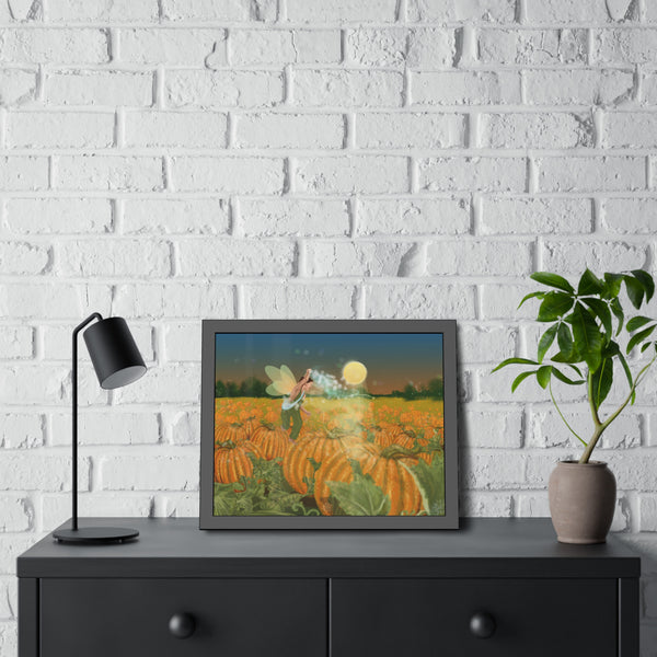 Pumpkin Fairy Framed Paper Posters