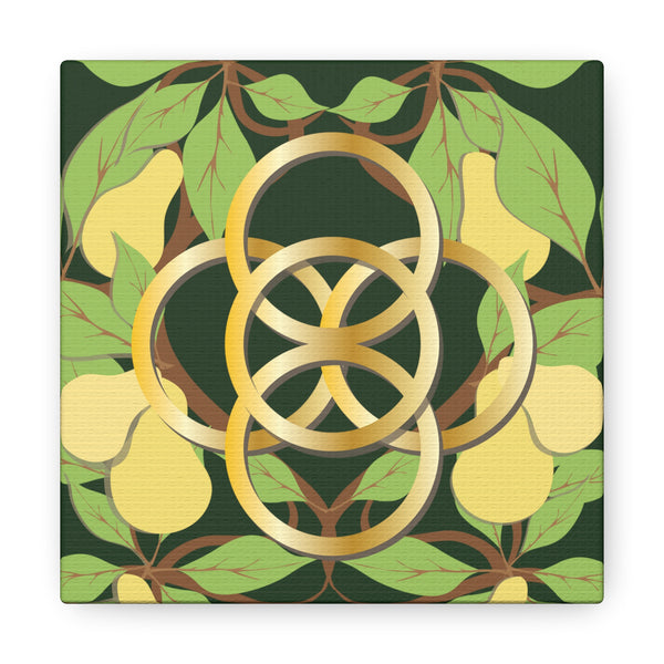 Five Golden Rings of Christmas  Canvas Gallery Wraps