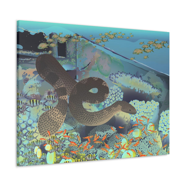 Sea Snake Canvas Gallery Wraps