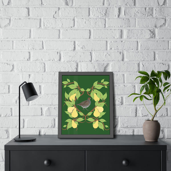 Partridge in a Pear Tree Framed Paper Posters