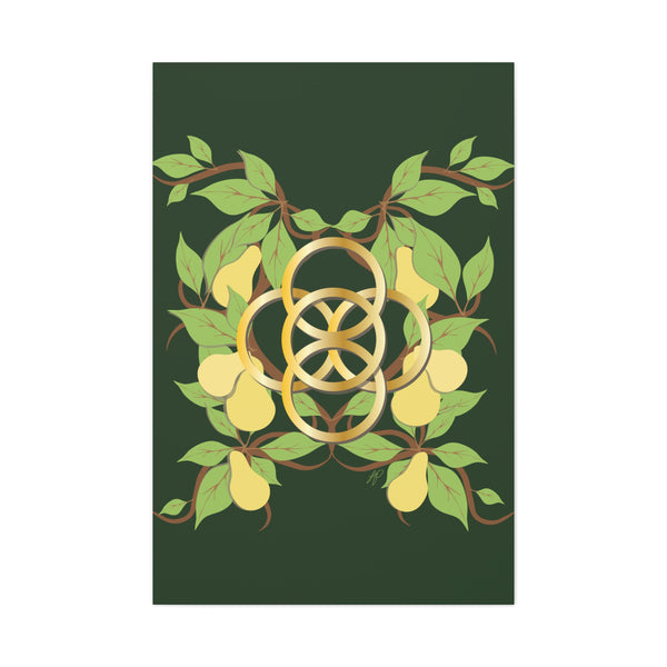 Five Golden Rings of Christmas  Canvas Gallery Wraps