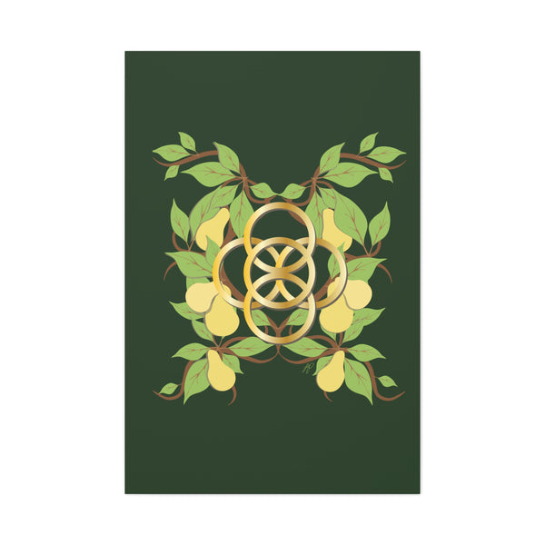 Five Golden Rings of Christmas  Canvas Gallery Wraps