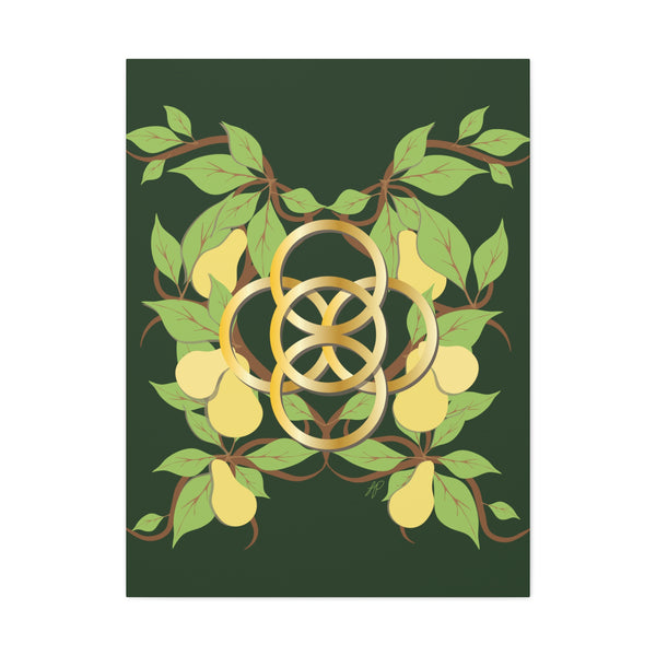 Five Golden Rings of Christmas  Canvas Gallery Wraps