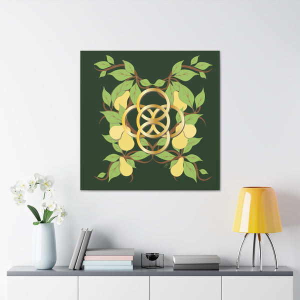 Five Golden Rings of Christmas  Canvas Gallery Wraps
