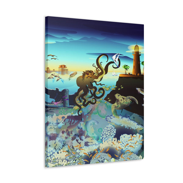 Above and Below Biscayne Bay  Canvas Gallery Wraps