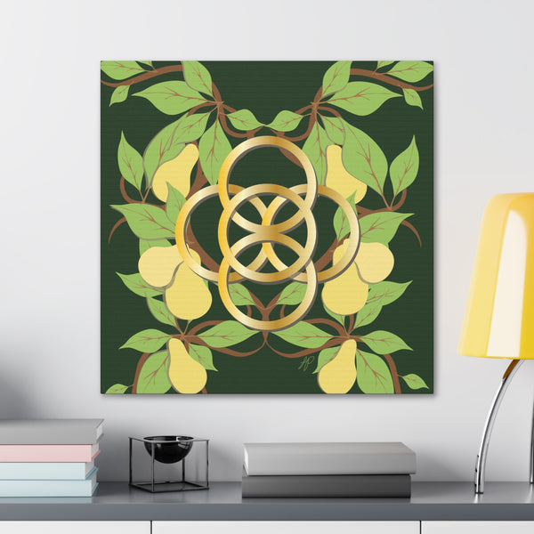 Five Golden Rings of Christmas  Canvas Gallery Wraps