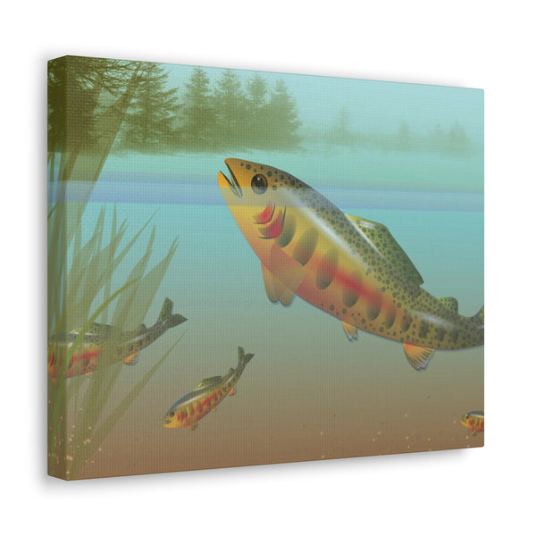 Golden Trout Canvas Gallery Wraps