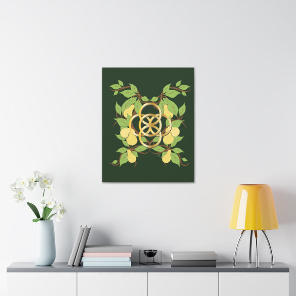 Five Golden Rings of Christmas  Canvas Gallery Wraps