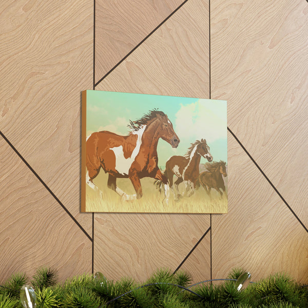 Wild Mustangs Gallery Wraps
