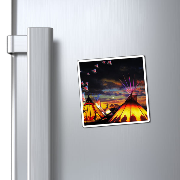 Glowing Teepees Magnet