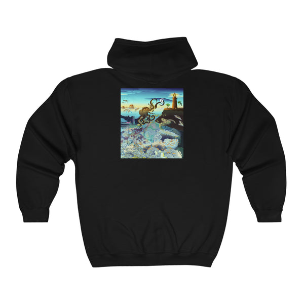 Above and Below Unisex Heavy Blend™ Full Zip Hooded Sweatshirt
