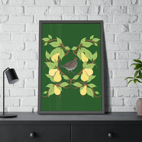 Partridge in a Pear Tree Framed Paper Posters