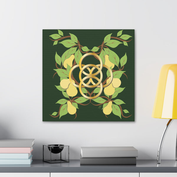 Five Golden Rings of Christmas  Canvas Gallery Wraps
