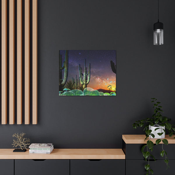 Cactus Glow Canvas Gallery Wraps