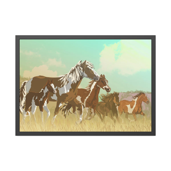 Mustangs Framed Paper Posters
