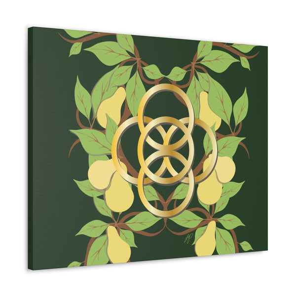 Five Golden Rings of Christmas  Canvas Gallery Wraps
