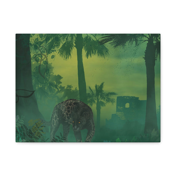 Jungle Panther Canvas Gallery Wraps