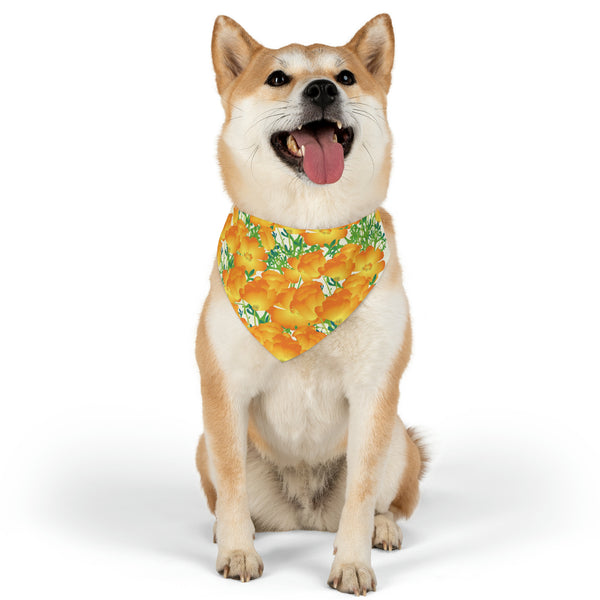 Poppies Pet Bandana Collar