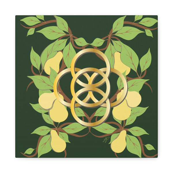 Five Golden Rings of Christmas  Canvas Gallery Wraps