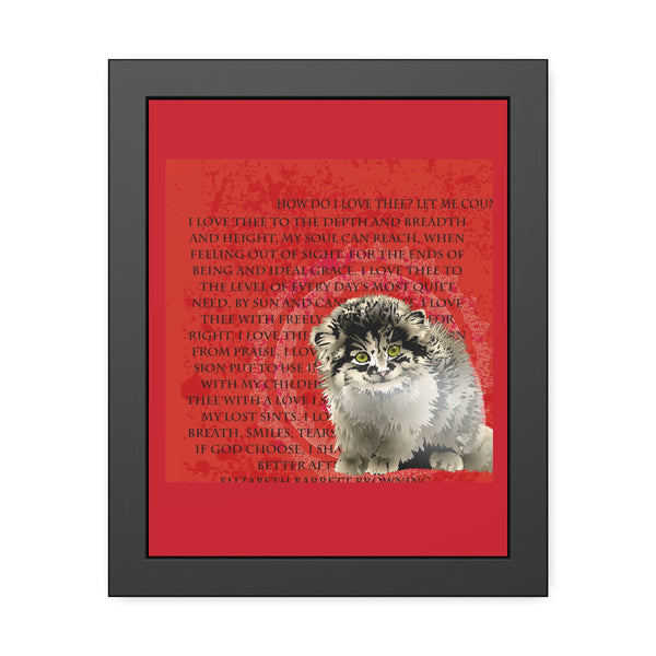 Love Pallas Cat Framed Paper Posters