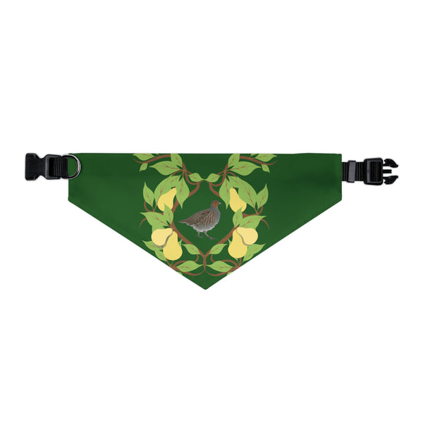 Partridge in a Pear Tree Pet Bandana Collar
