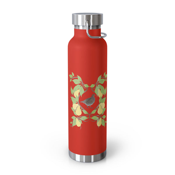 Partridge N Pear Copper Vacuum Insulated Bottle, 22oz