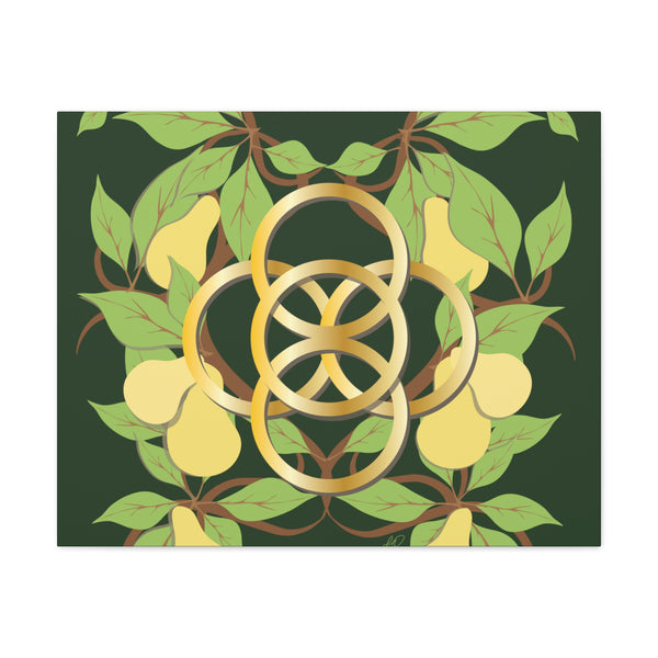 Five Golden Rings of Christmas  Canvas Gallery Wraps