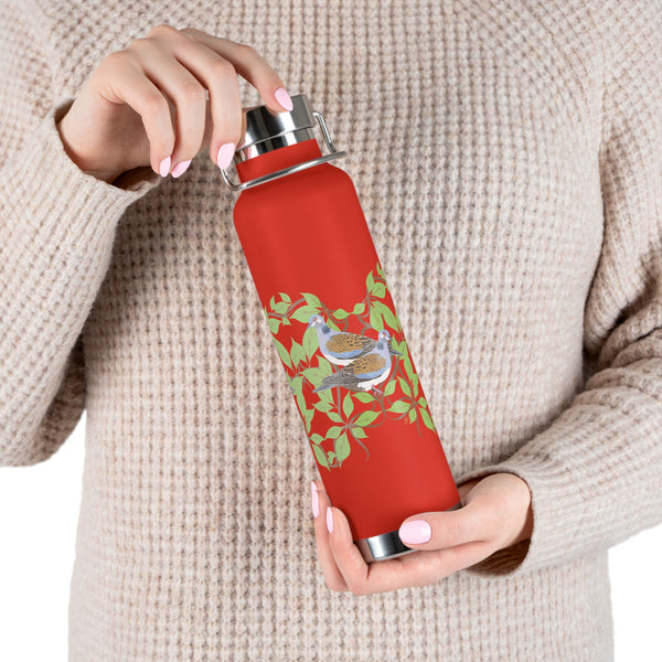 Two Turtle Doves Copper Vacuum Insulated Bottle, 22oz
