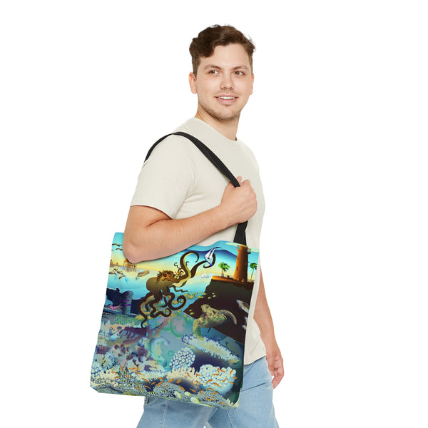 Above and Below Tote Bag