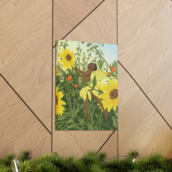 Sunflower Fairy  Canvas Gallery Wraps