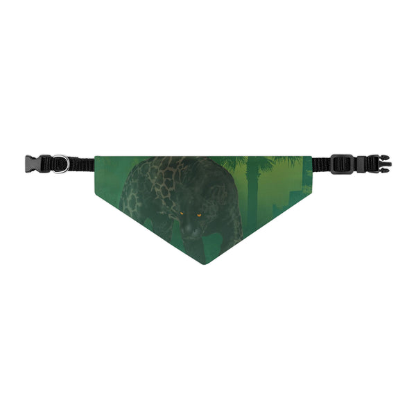 Jungle Panther Pet Bandana Collar