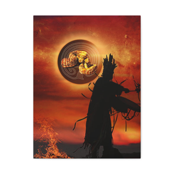 Snake Shaman Canvas Gallery Wraps