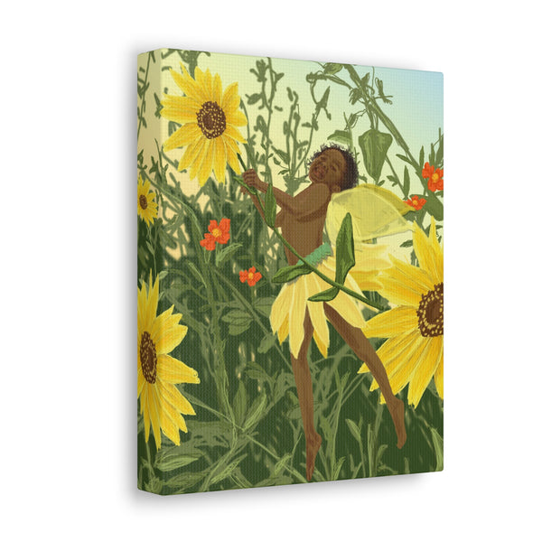 Sunflower Fairy  Canvas Gallery Wraps
