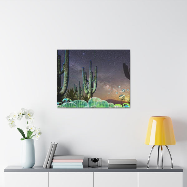 Cactus Glow Gallery Wraps