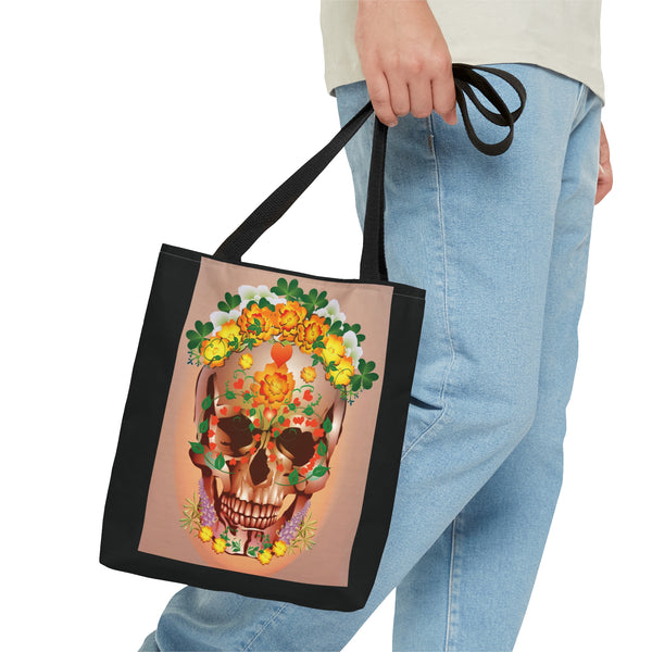 Dia de Muertos with Marigolds AOP Tote Bag