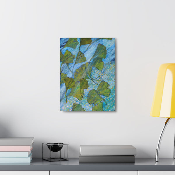 Ginkgo Leaves with Water Dragon  Canvas Gallery Wraps