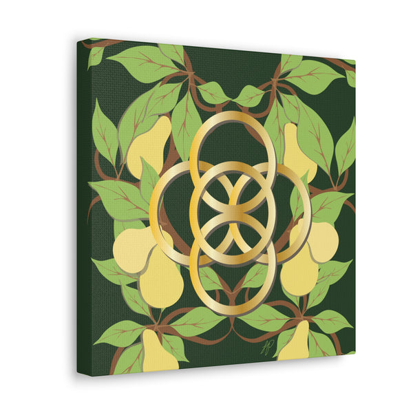 Five Golden Rings of Christmas  Canvas Gallery Wraps