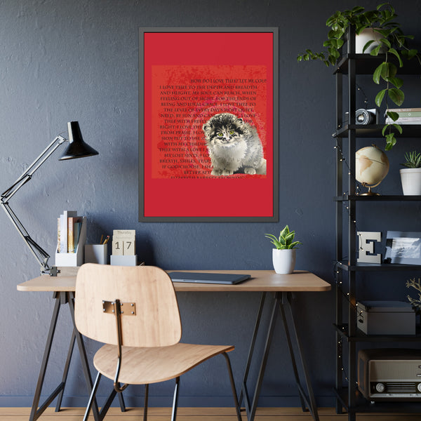 Love Pallas Cat Framed Paper Posters