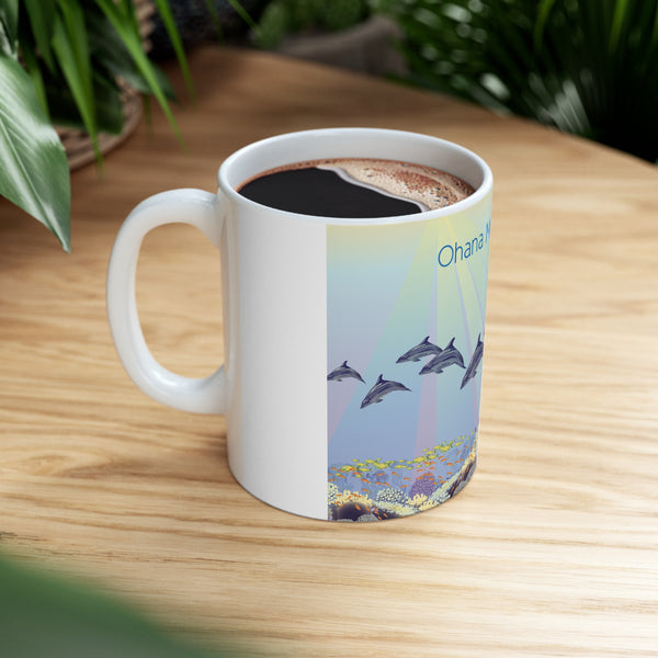 Dolphin Family Ceramic Mug 11oz