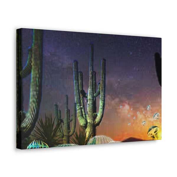 Cactus Glow Canvas Gallery Wraps