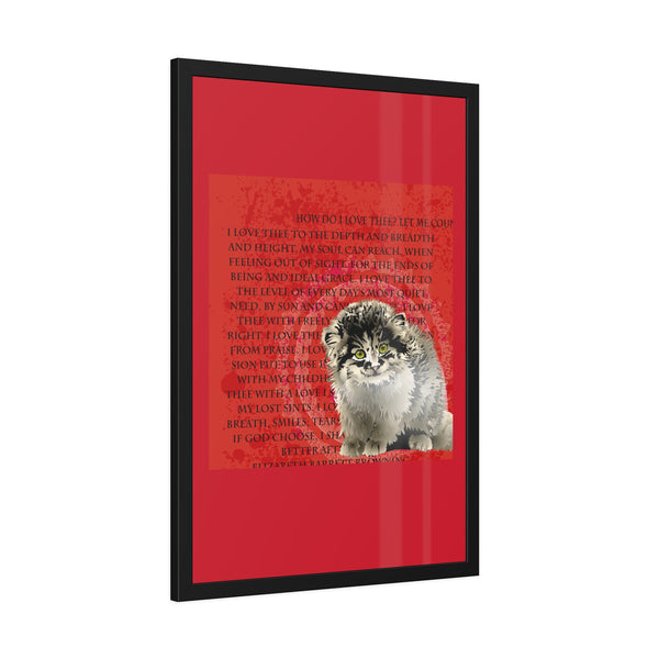 Love Pallas Cat Framed Paper Posters